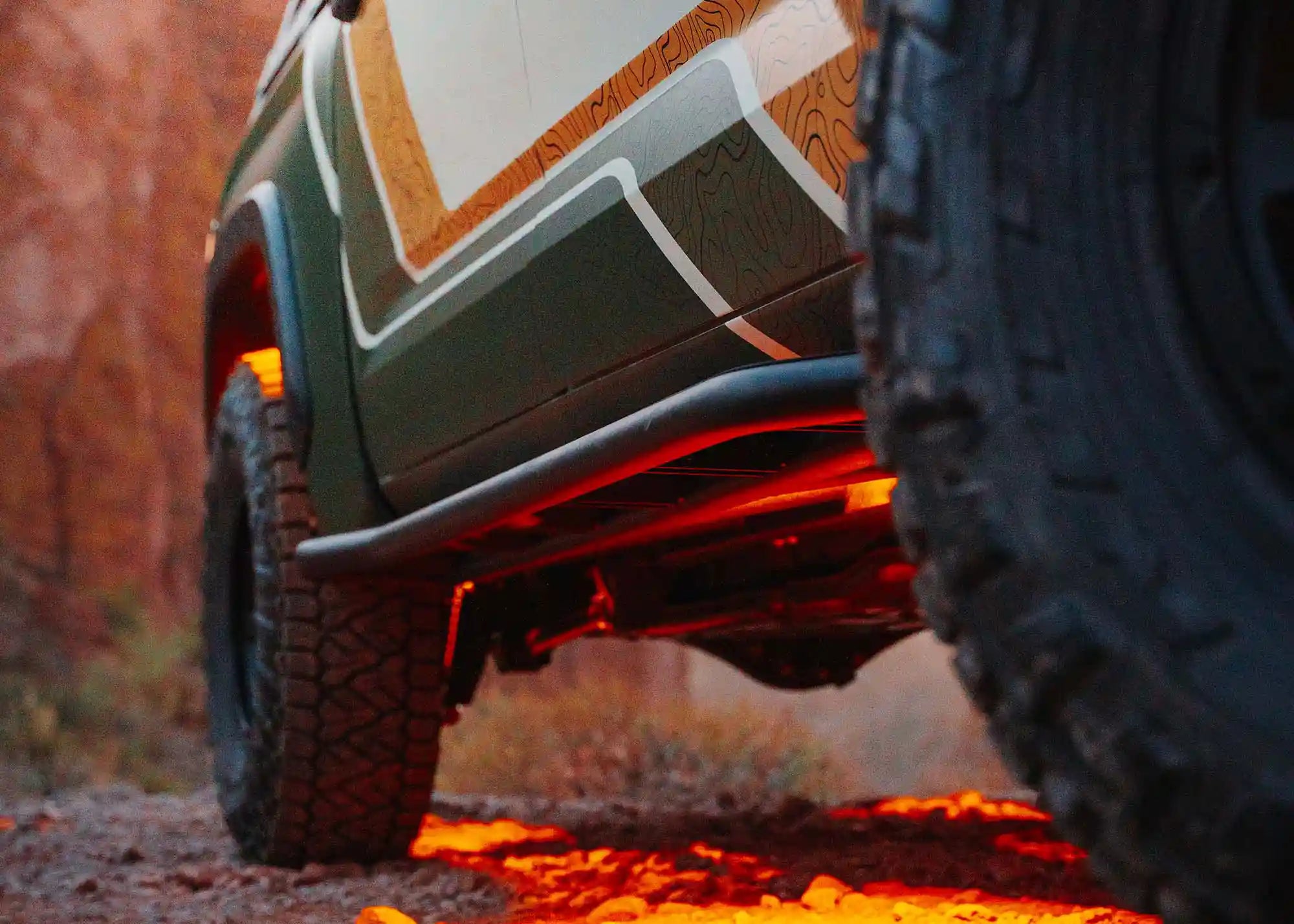 Bottom of the Backwoods Adventure Mods 3rd Gen Toyota Tundra Rock Sliders
