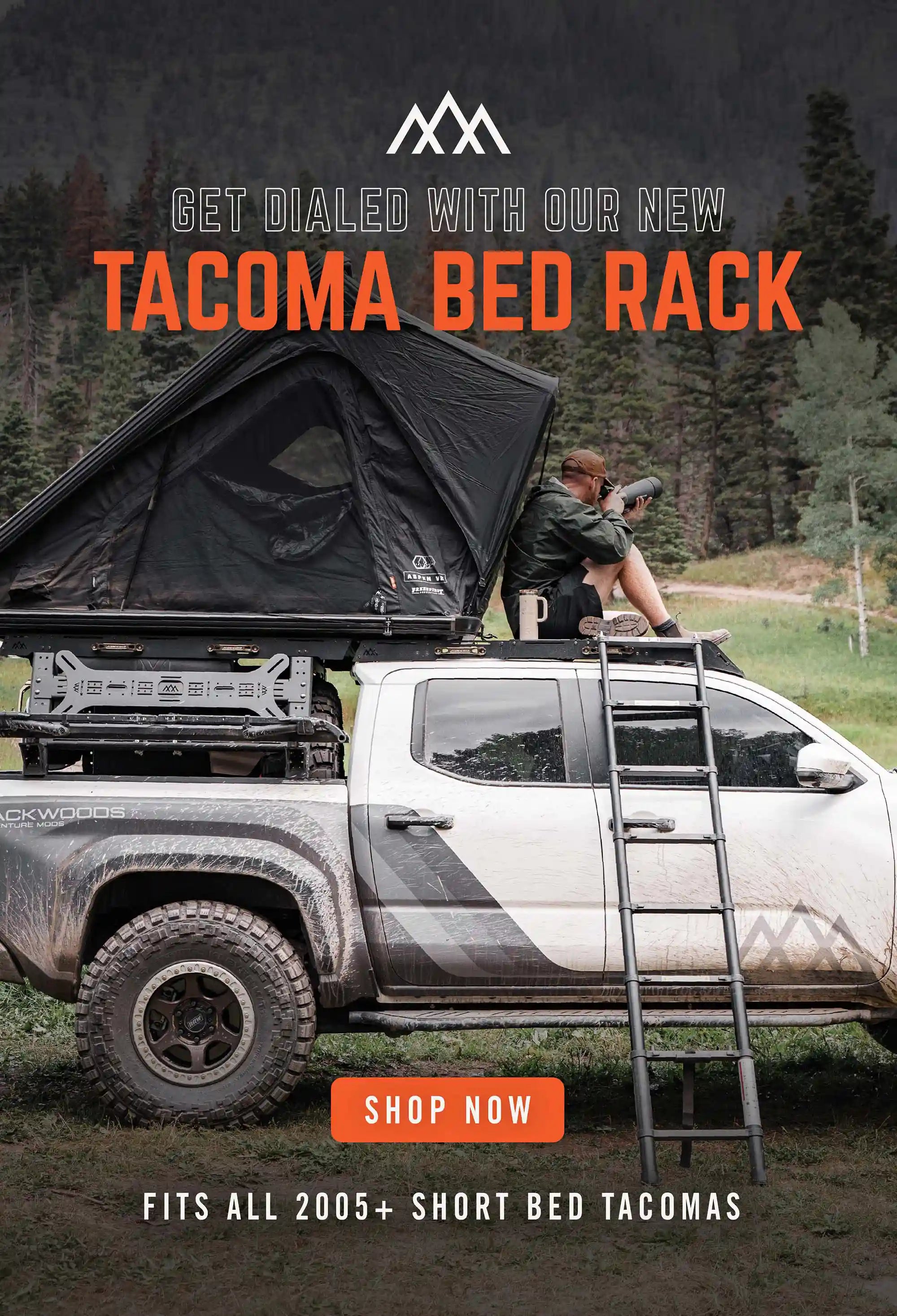 Backwoods Adventure Mods Tacoma Bed Racks Infographic Banner