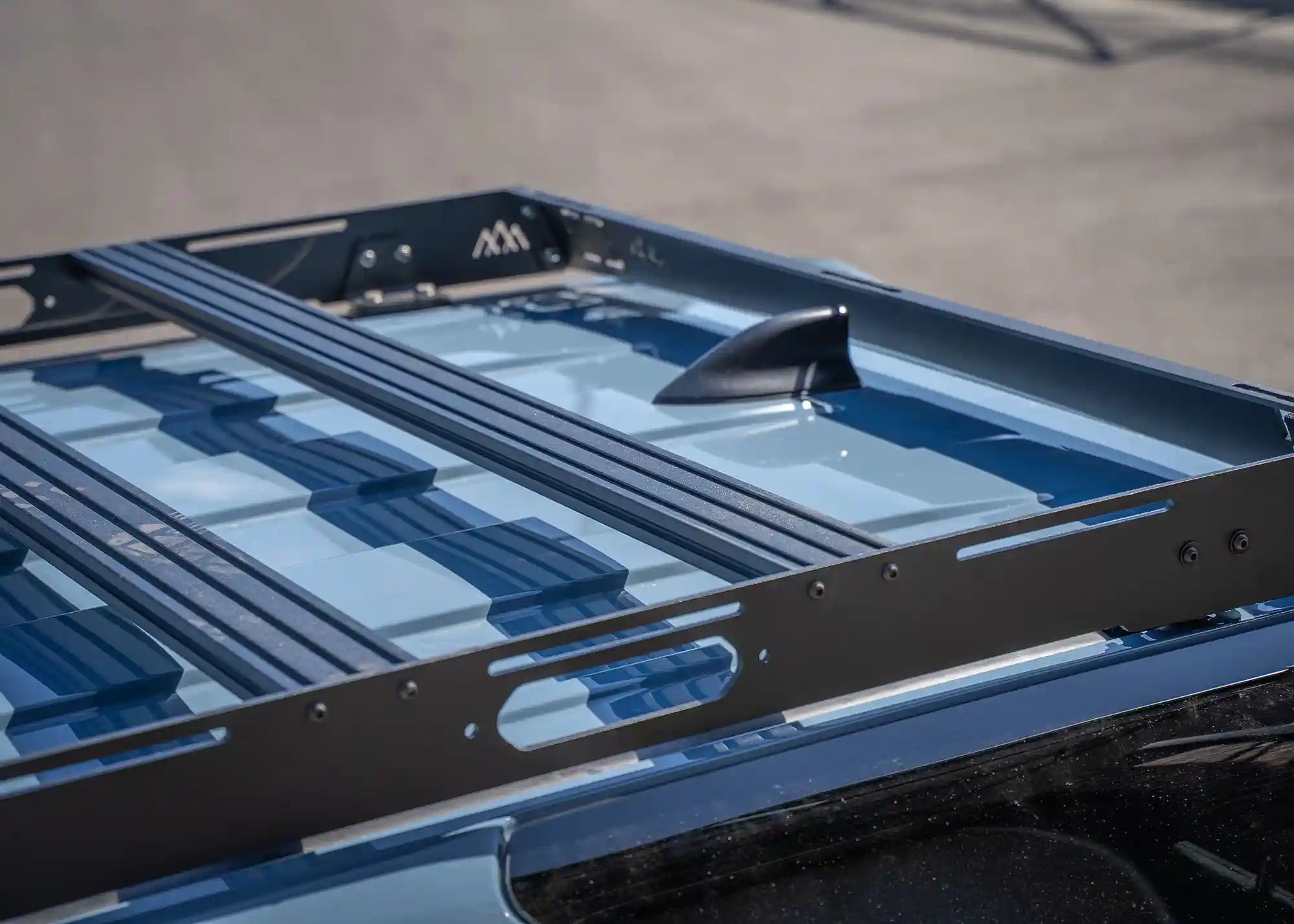 Rear of the DRIFTR 6th Gen Toyota 4Runner Roof Rack from Backwoods Adventure Mods