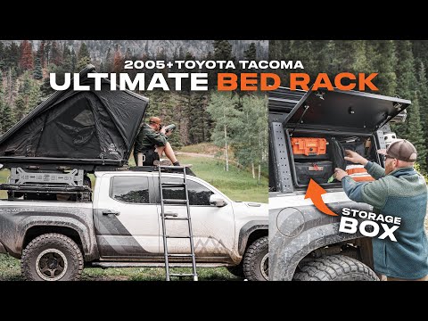 Video overview of the Backwoods Adventure Mods Tacoma Bed Rack features and accessories