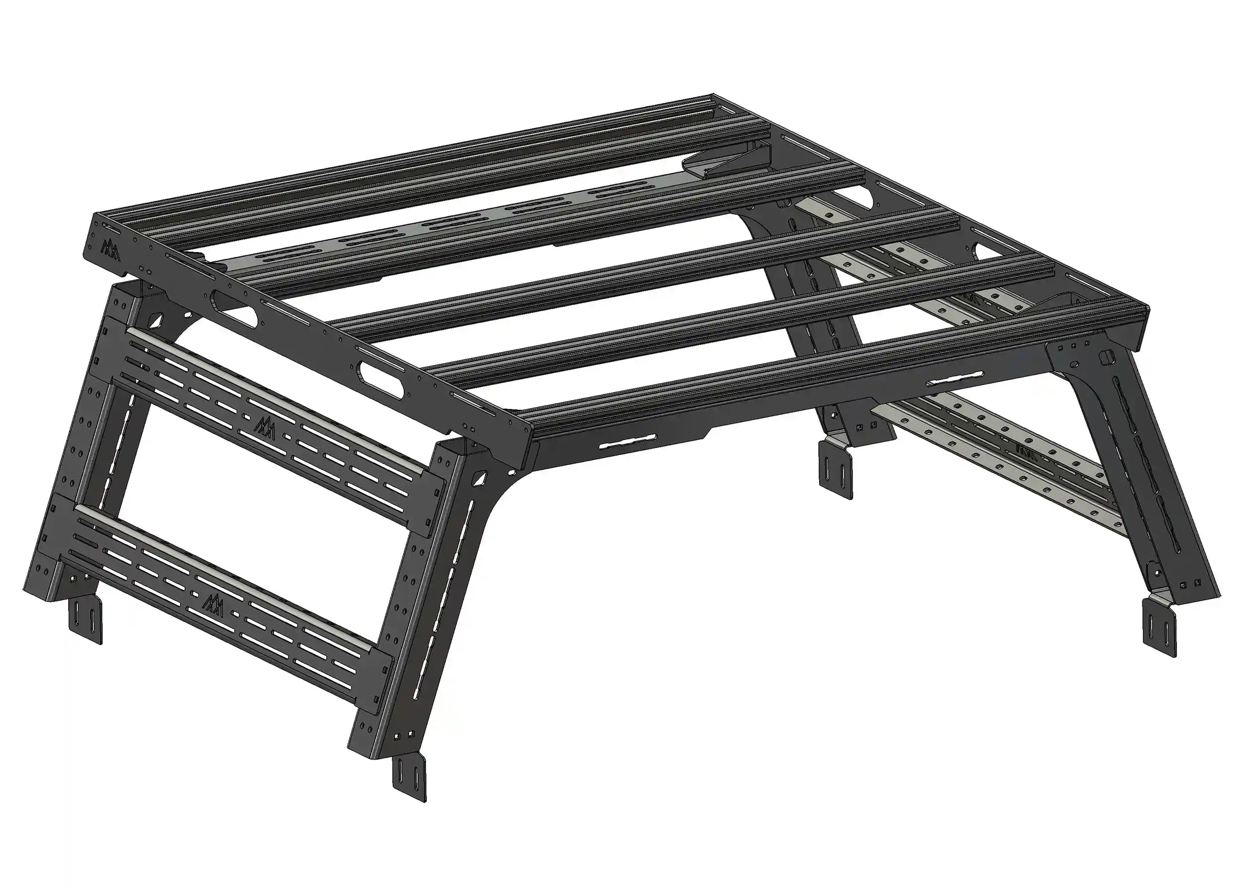 Toyota Tacoma Bed Rack System Starter Bundle for overland camping and off roading by Backwoods Adventure Mods