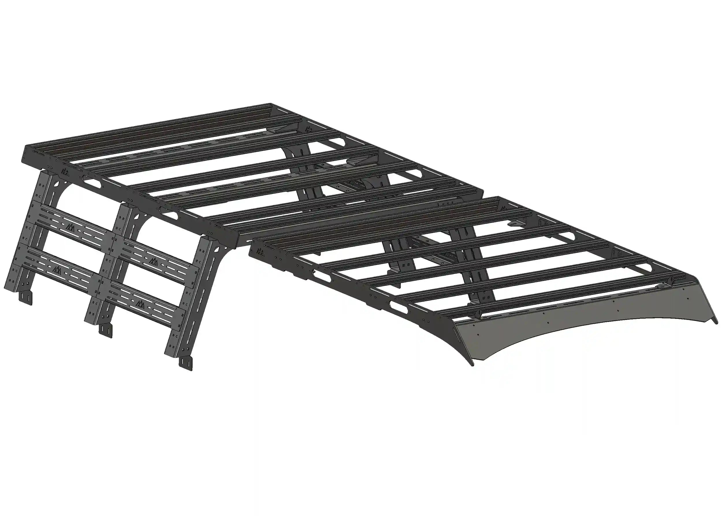 Backwoods Adventure Mods overland truck bed rack and roof rack combination bundle for 2007+ 2nd & 3rd gen Toyota Tundra