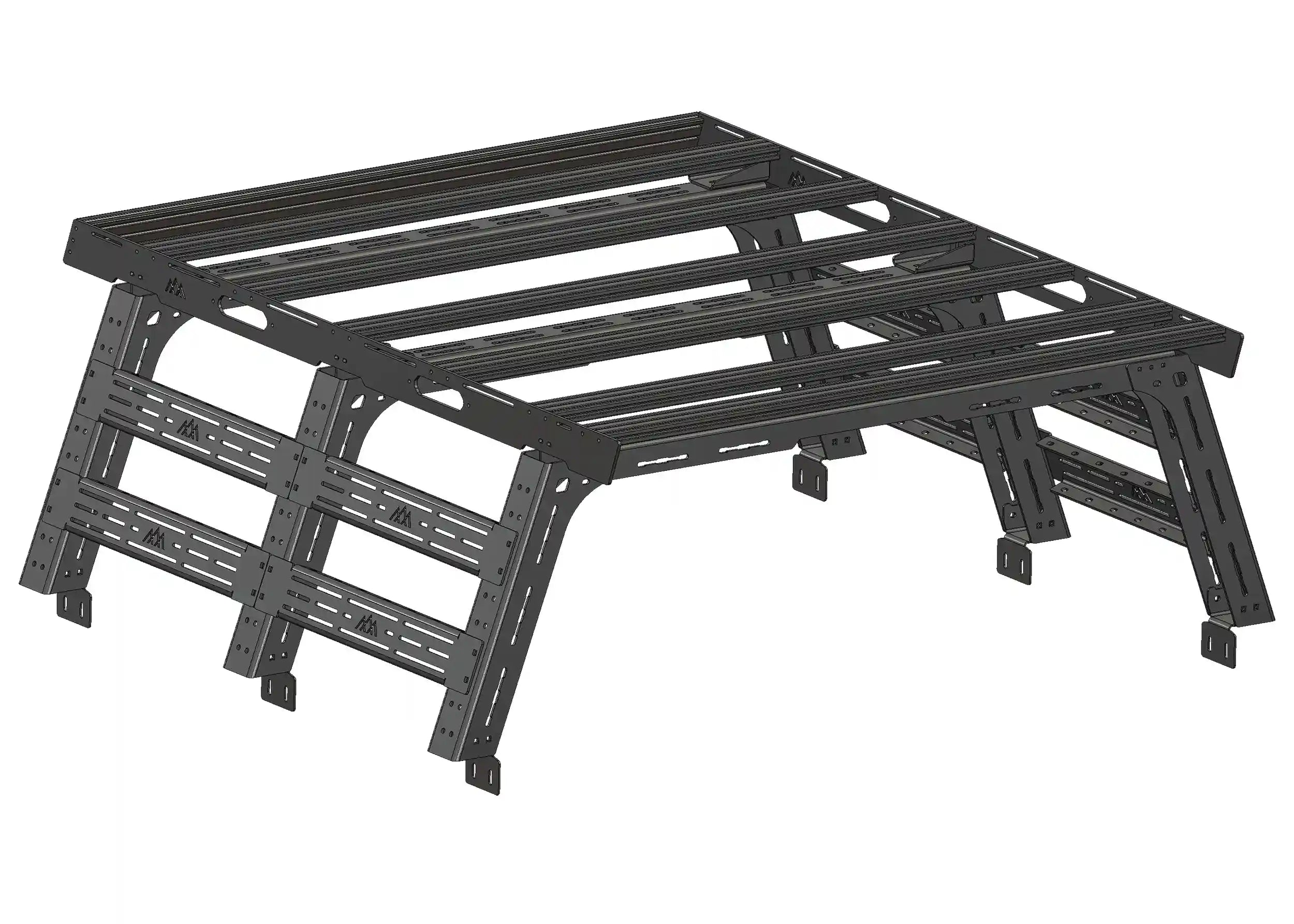 2007+ 2nd and 3rd Toyota Tundra Truck Bed Rack System Starter Bundle by Backwoods Adventure Mods