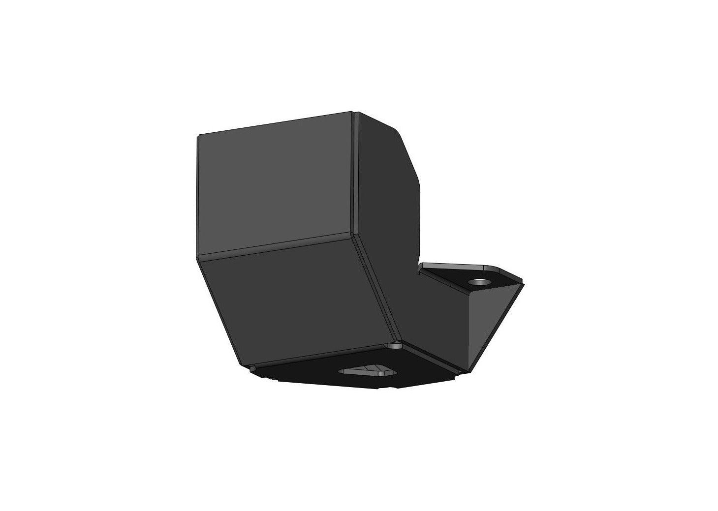 Bottom view of the Backwoods Adventure Mods 5th Gen Toyota 4Runner (2010-2022) Windshield Washer Fluid Reservoir off road guard skid plate