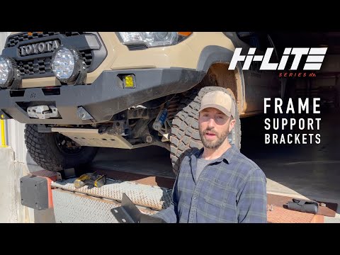 Backwoods Adventure Mods Hi-Lite Series 3rd Gen Toyota Tacoma off road high clearance front bumper support bracket install walkthrough video