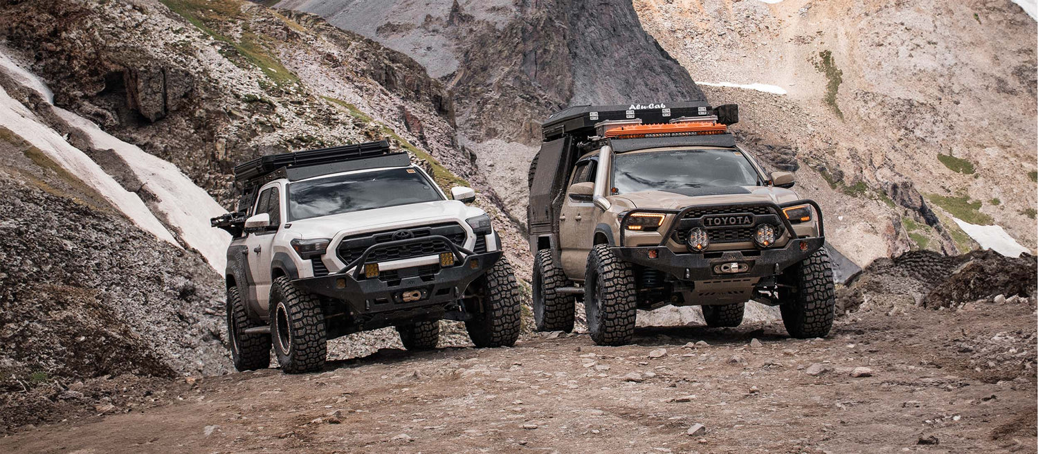 Image of Toyota Tacoma with Off-Road Accessories on overland trip | Backwoods Adventure Mods