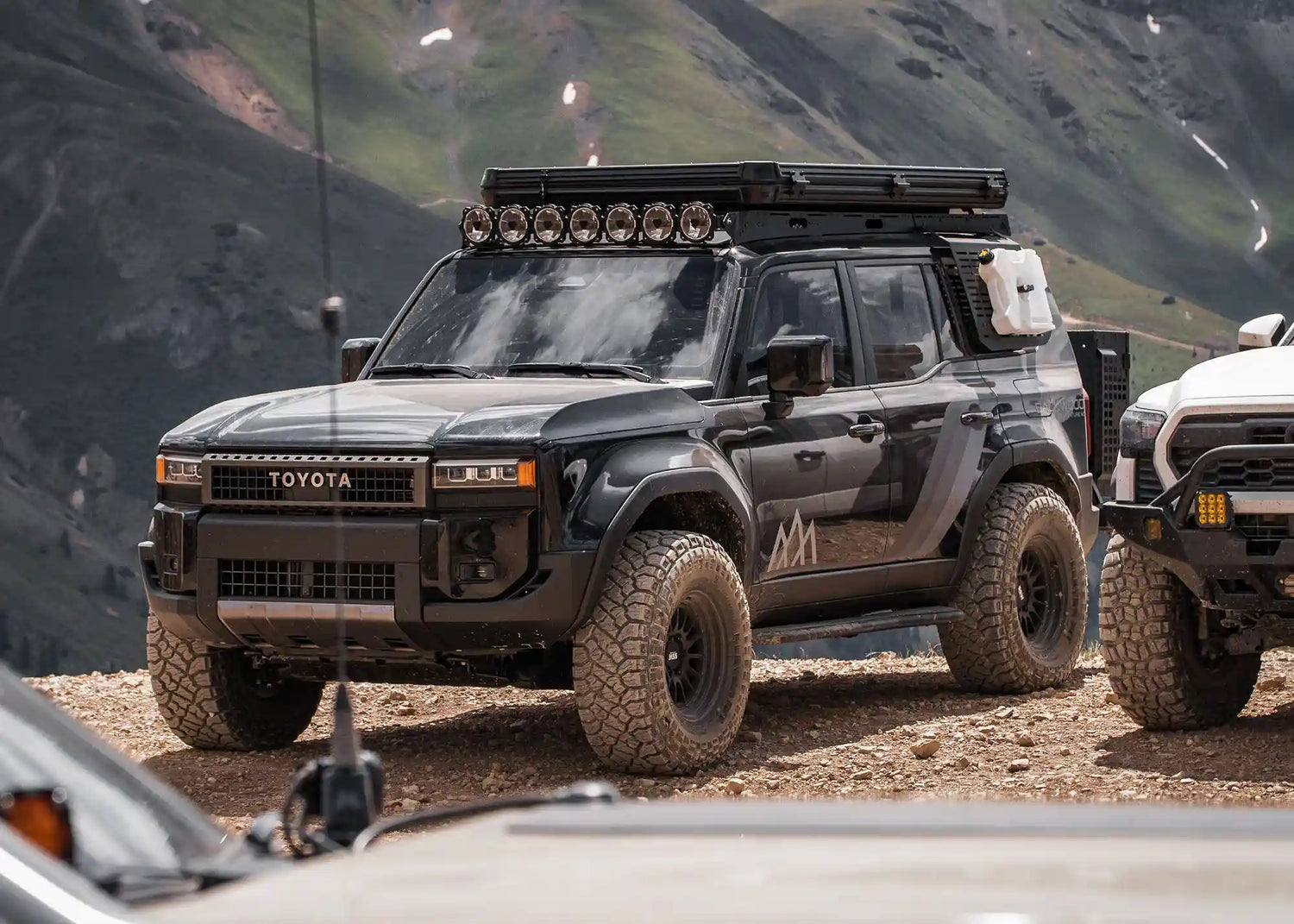 Toyota Land Cruiser 250 with Backwoods Adventure Mods LC250 Bumpers and off road accessories