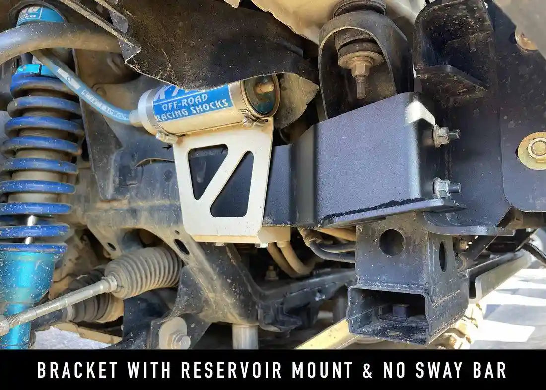 Close-up of frame bracket for Backwoods Adventure Mods Toyota Tacoma (2016-2023) Hi-Lite Off Road Front Bumper without Bull Bar