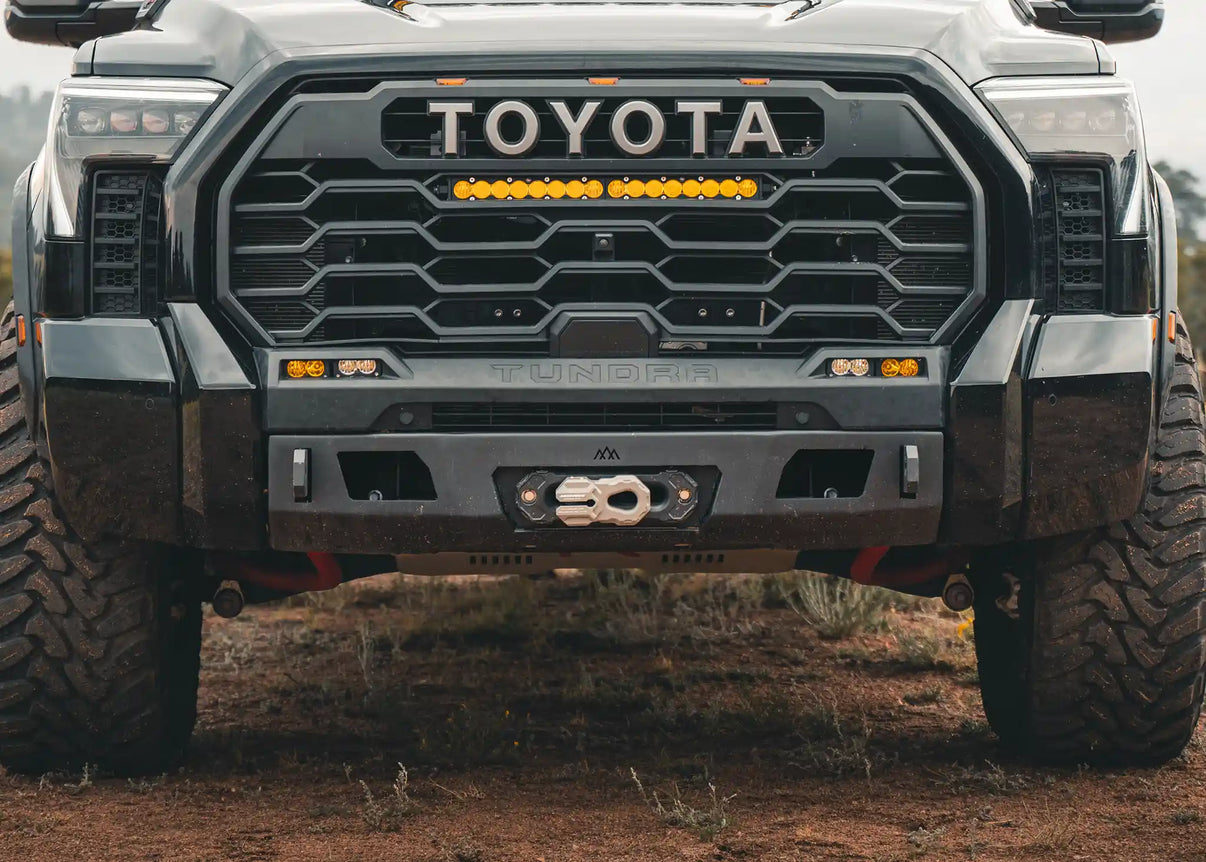Backwoods Adventure Mods Toyota Tundra Front Bumper installed