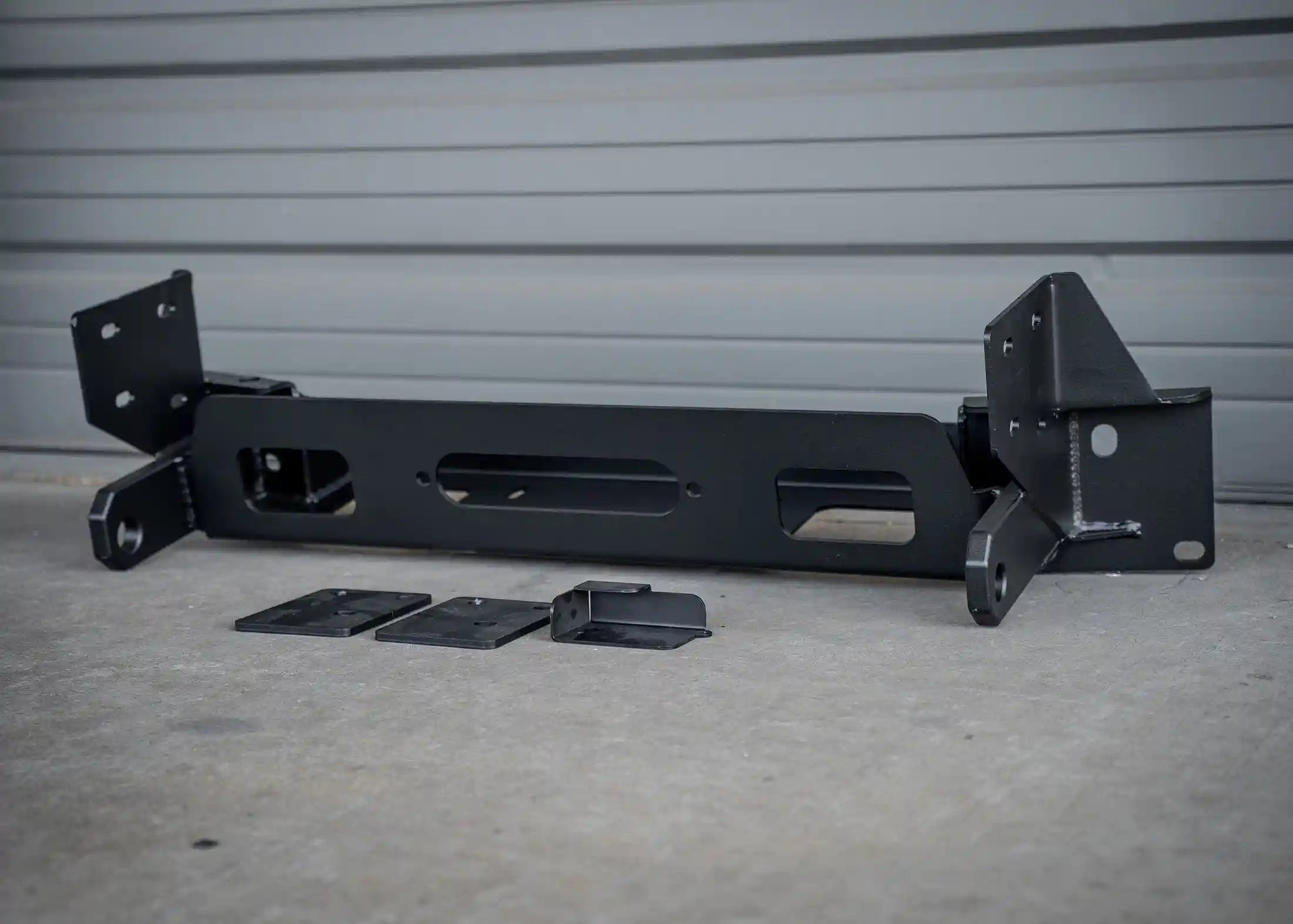 Mounting hardware for the Backwoods Adventure Mods 2024 Toyota Tacoma 4th Gen Hi-Lite Overland Front Bumper with Bull Bar