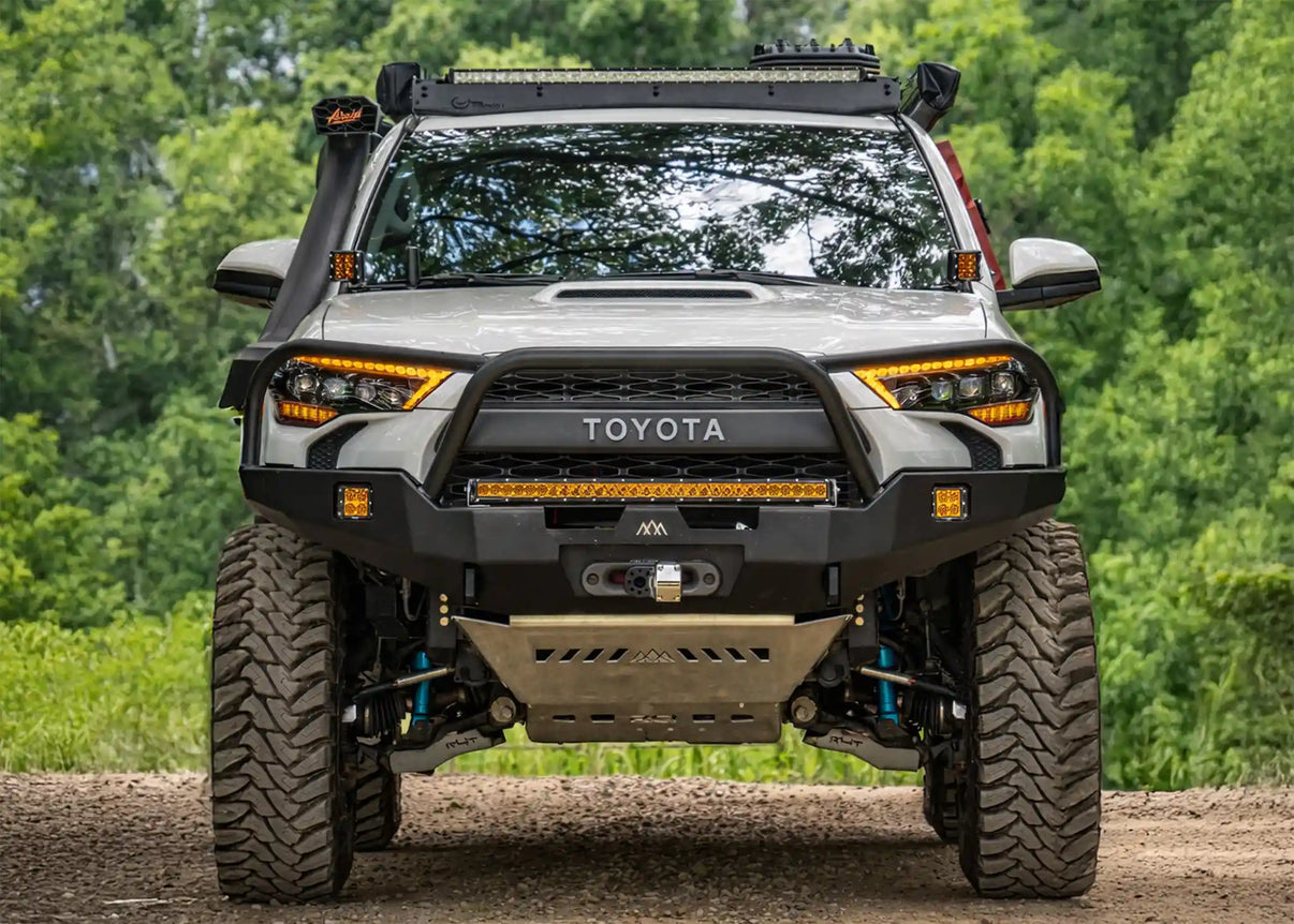 Backwoods Adventure Mods 2010-2024 Toyota 4Runner Front Bumper with Bull Bar installed