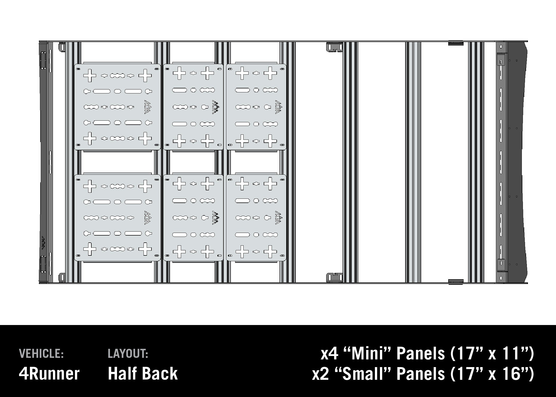 DRIFTR Roof Rack Deck Accessory Panels