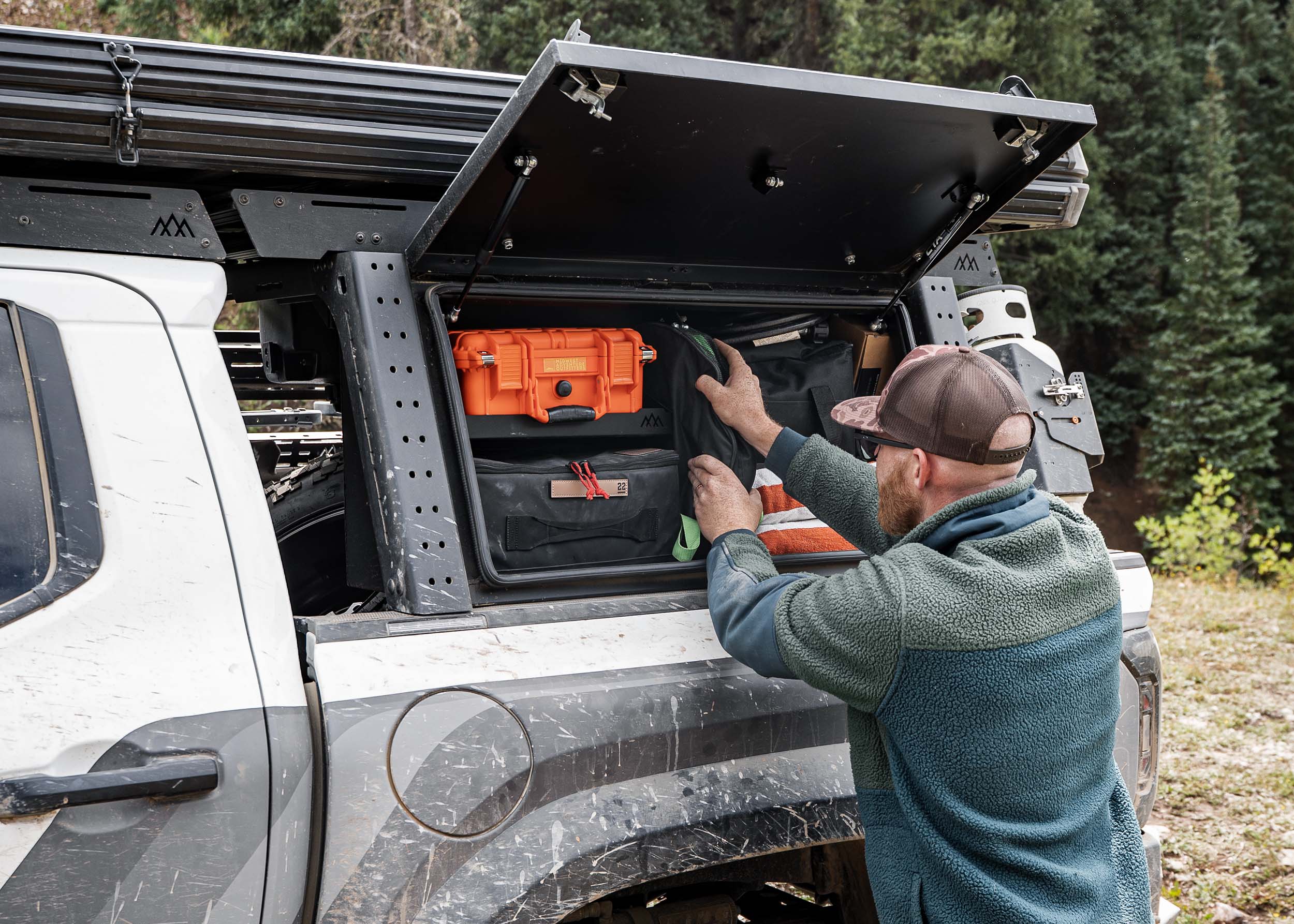 Aluminum Bed Rack Storage Box - Toyota Tacoma