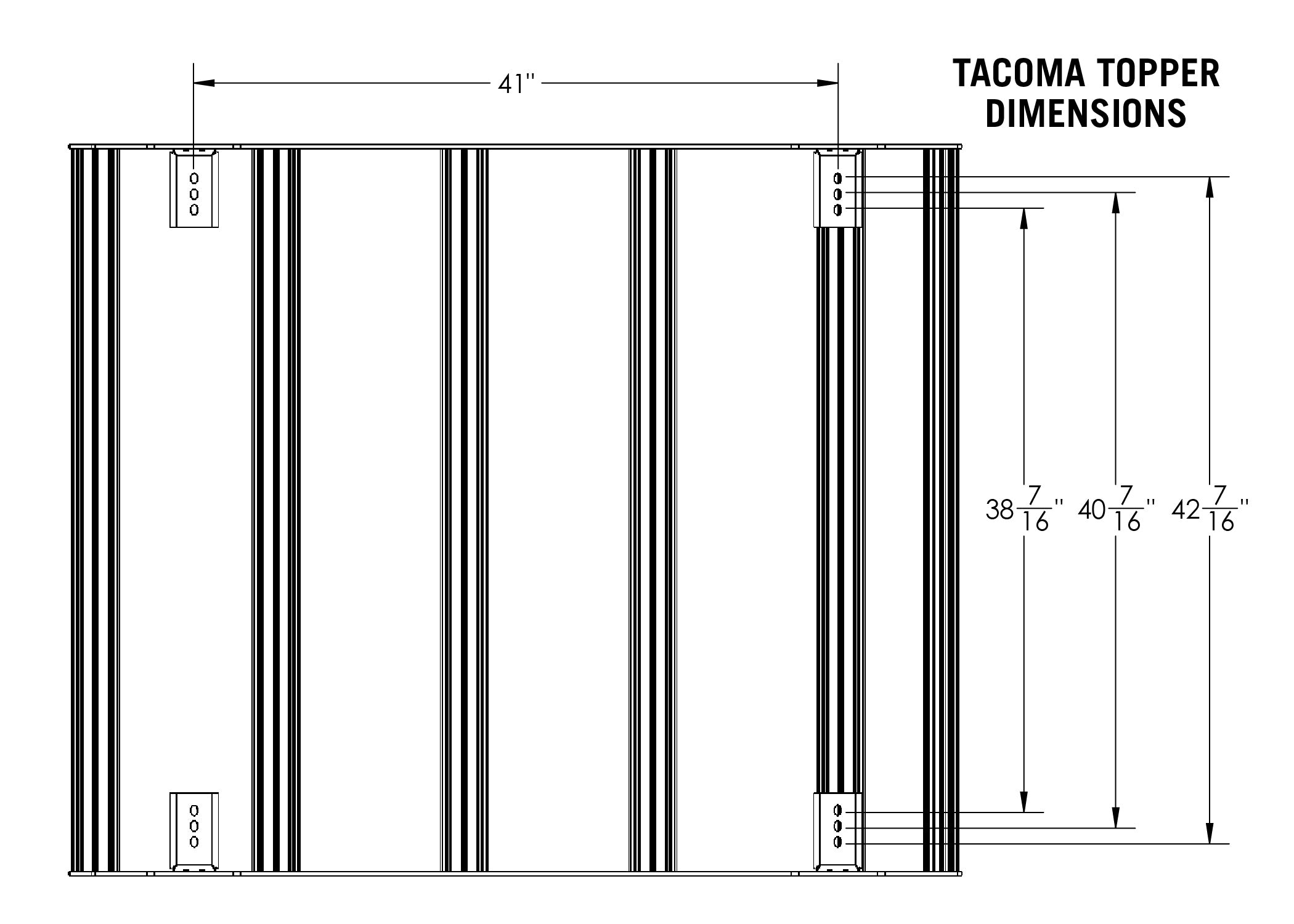 Toyota Tacoma (2005+) Bed Rack - DRIFTR Topper (Add-on)