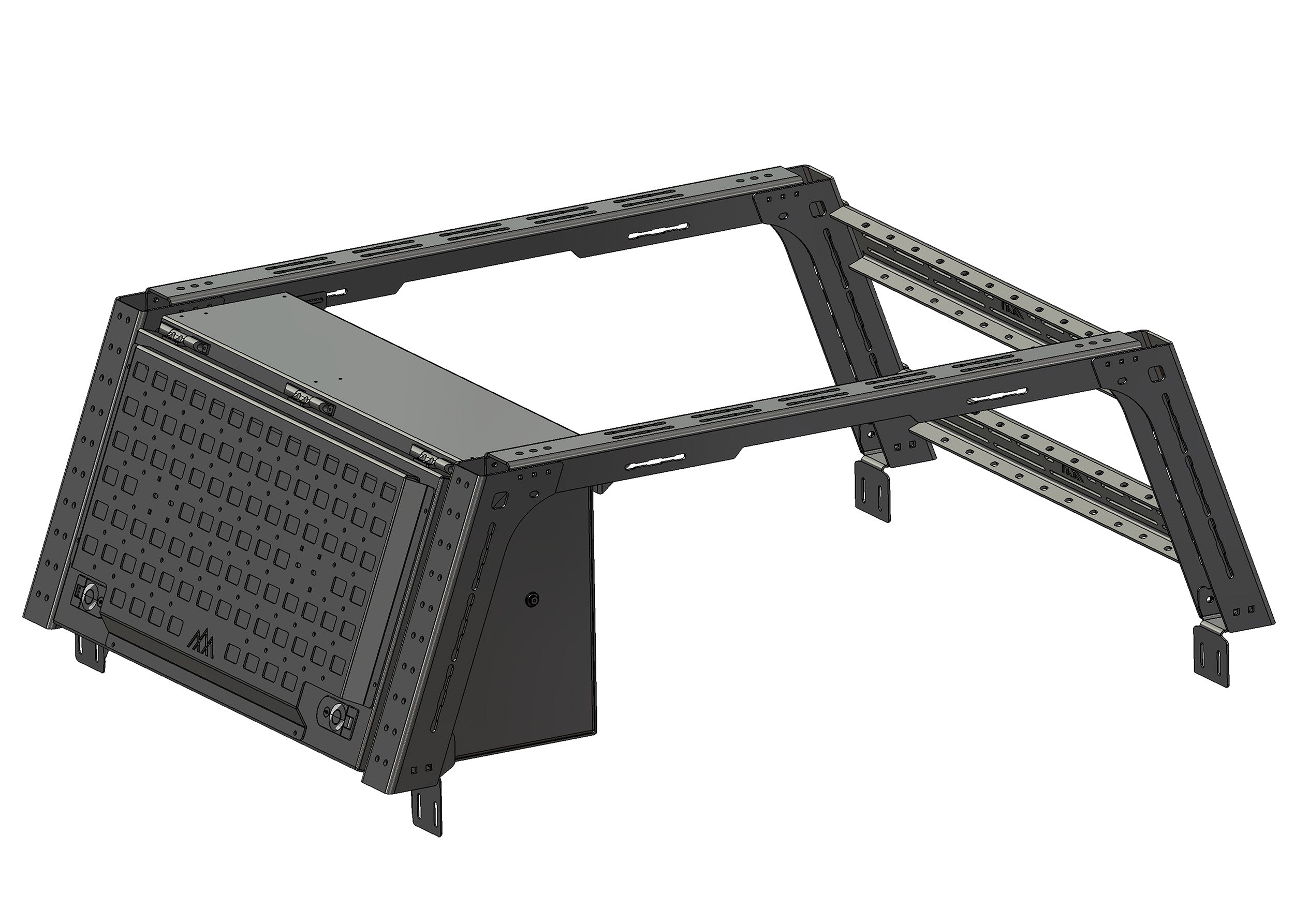 Toyota Tacoma Bed Rack Storage System Bundle for Overlanding by Backwoods Adventure Mods