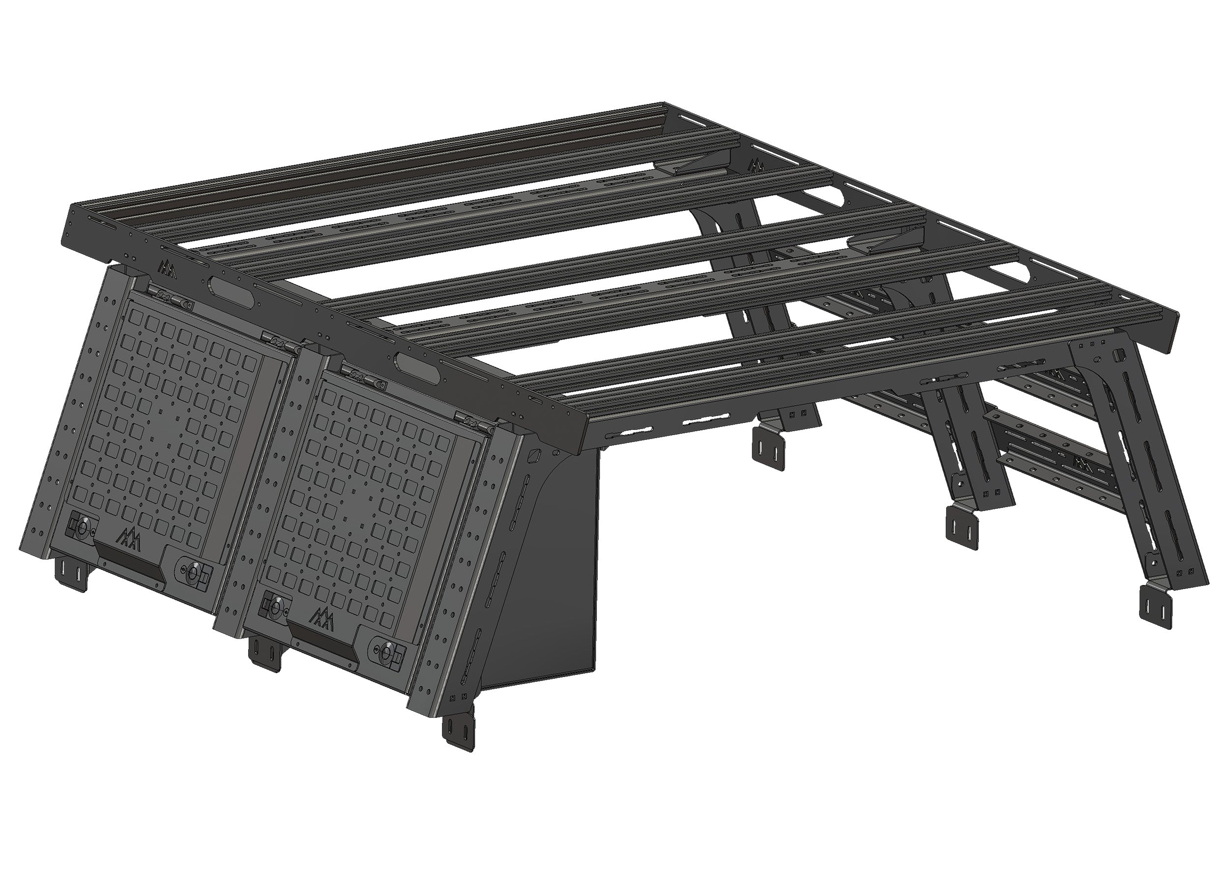 Backwoods Adventure Mods overland truck bed rack system enthusiast bundle for 2007+ 2nd and 3rd gen Toyota Tundra