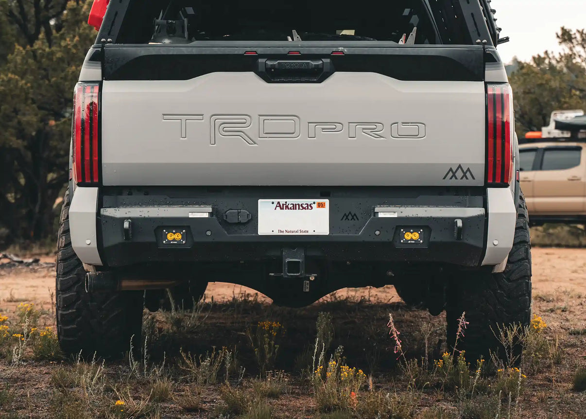 Backwoods Adventure Mods 3rd Gen Toyota Tundra Rear Bumper installed