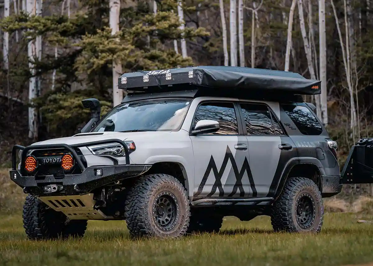 Toyota 4runner equipped with Backwoods Adventure Mods off road gear and accessories