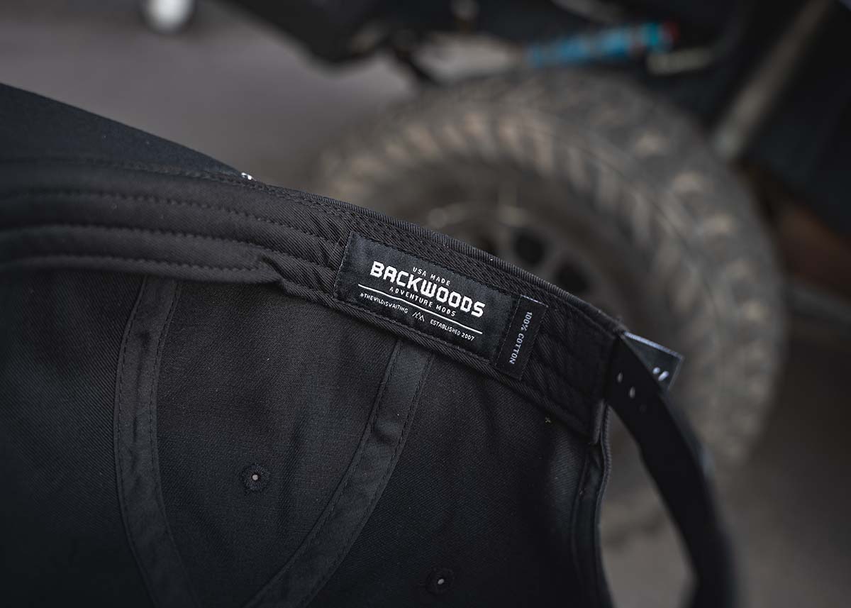 Image showing the interior label of the Backwoods Adventure Mods Heritage Rope hat