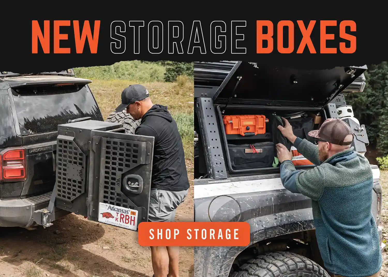 Backwoods Adventure Mods overland Storage Boxes and Accessories Infographic Banner