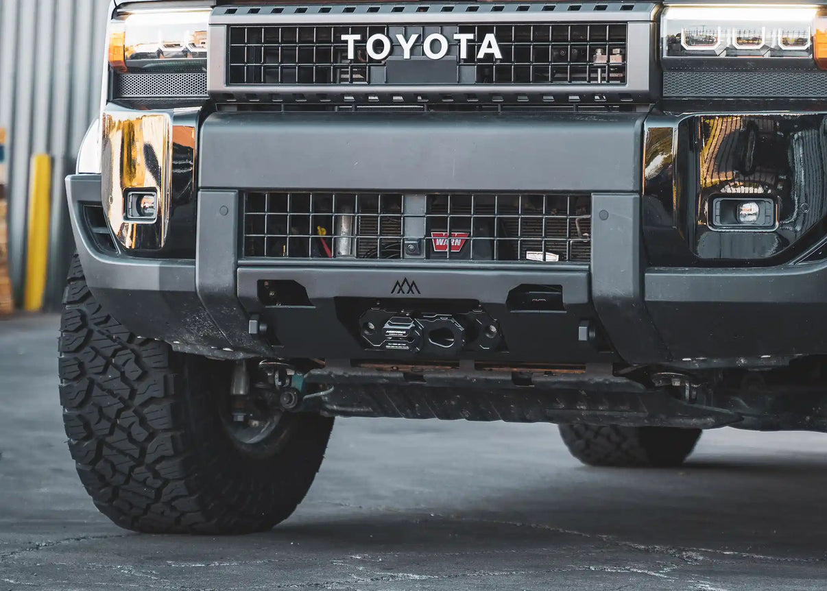 Backwoods Adventure Mods Land Cruiser 250 Front Bumper for LC250 installed