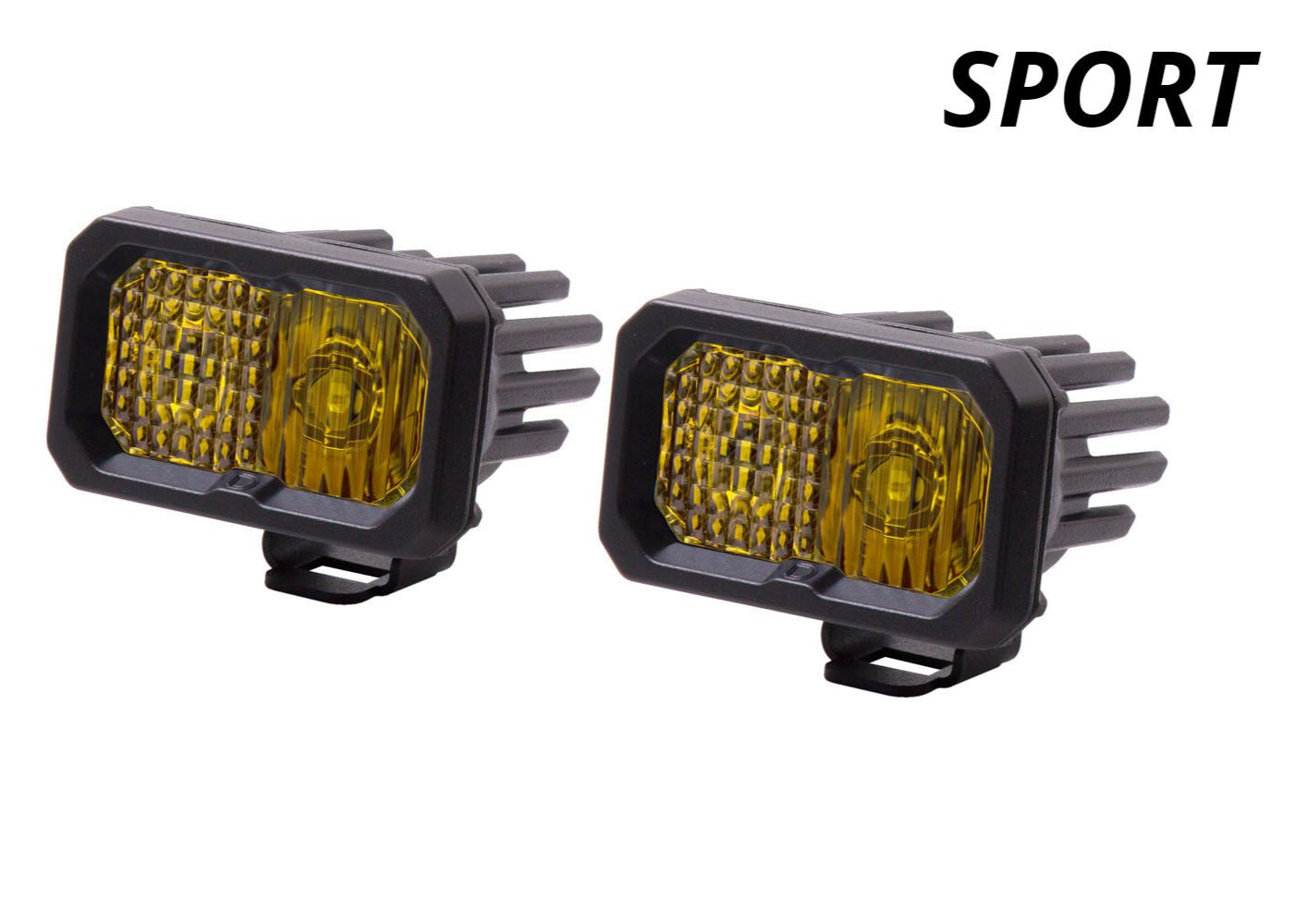 Diode Dynamics - SSC2 SAE Yellow Sport LED Pod (Pair)
