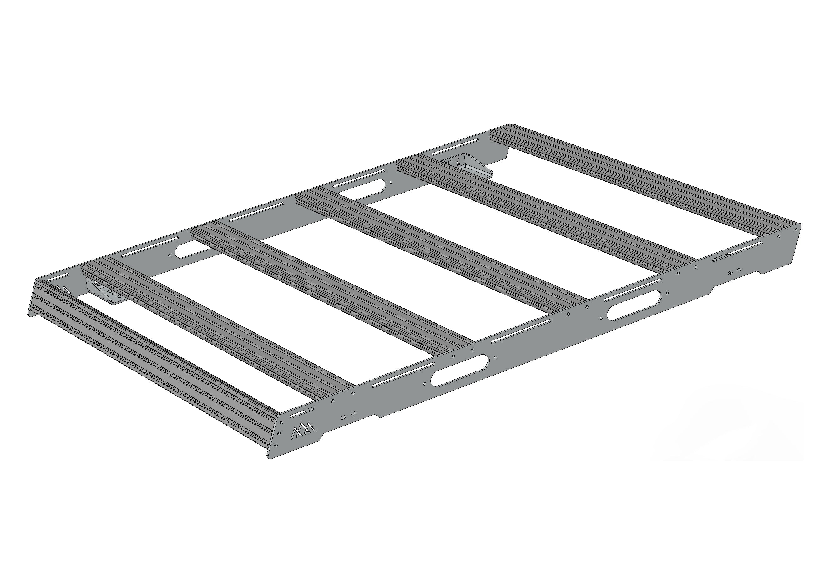 Backwoods Adventure Mods Bed Rack DRIFTR Topper cargo carrier add-on for 2005+ Toyota Tacoma truck bed rack