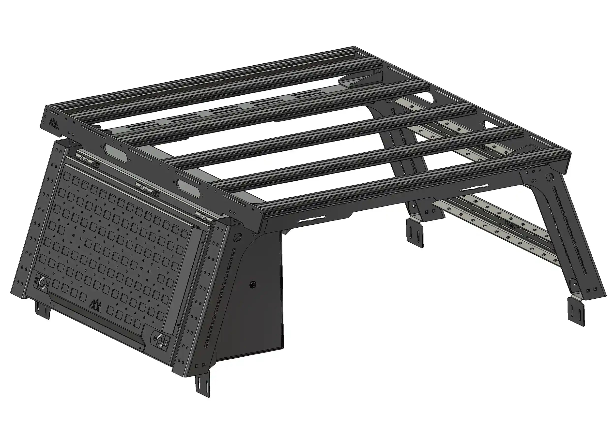 Toyota Tacoma Truck Bed Rack System Overland Enthusiast Bundle by Backwoods Adventure Mods