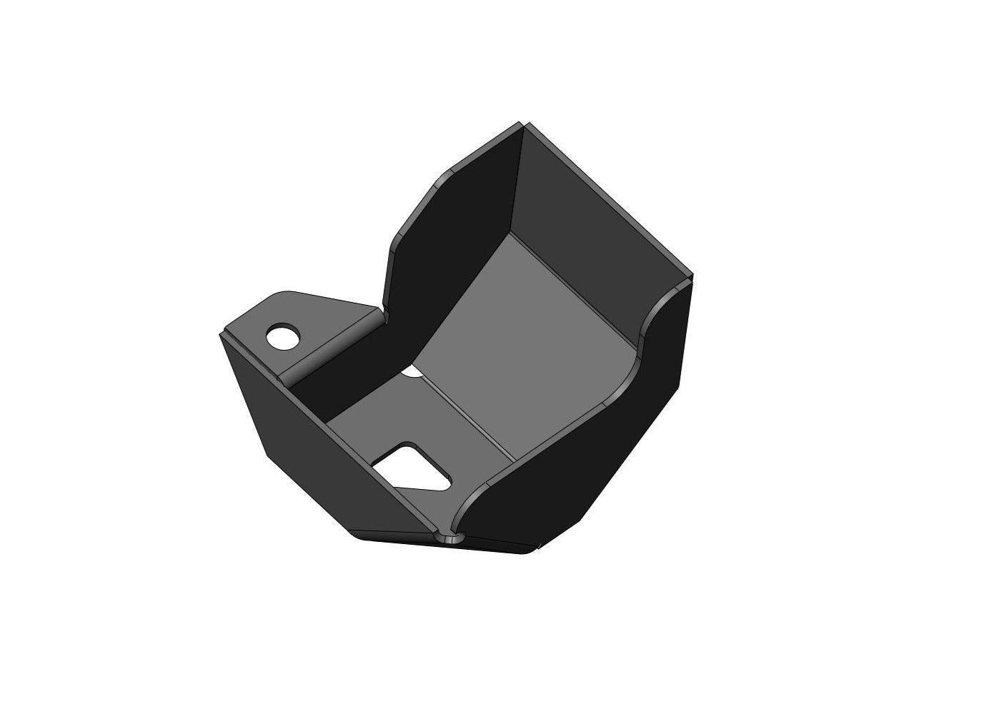 Top view of the Backwoods Adventure Mods 5th Gen Toyota 4Runner (2010-2022) Windshield Washer Fluid Reservoir off road guard skid plate