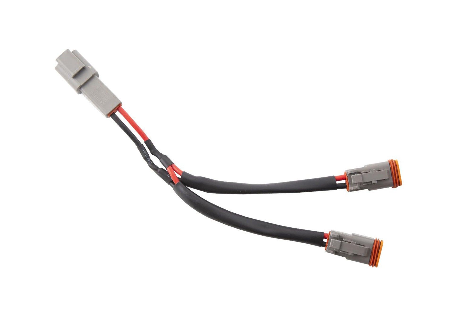 DT Connector 2-Way Splitter wiring harness for Backwoods Adventure Mods Pathfinder LED off road lights