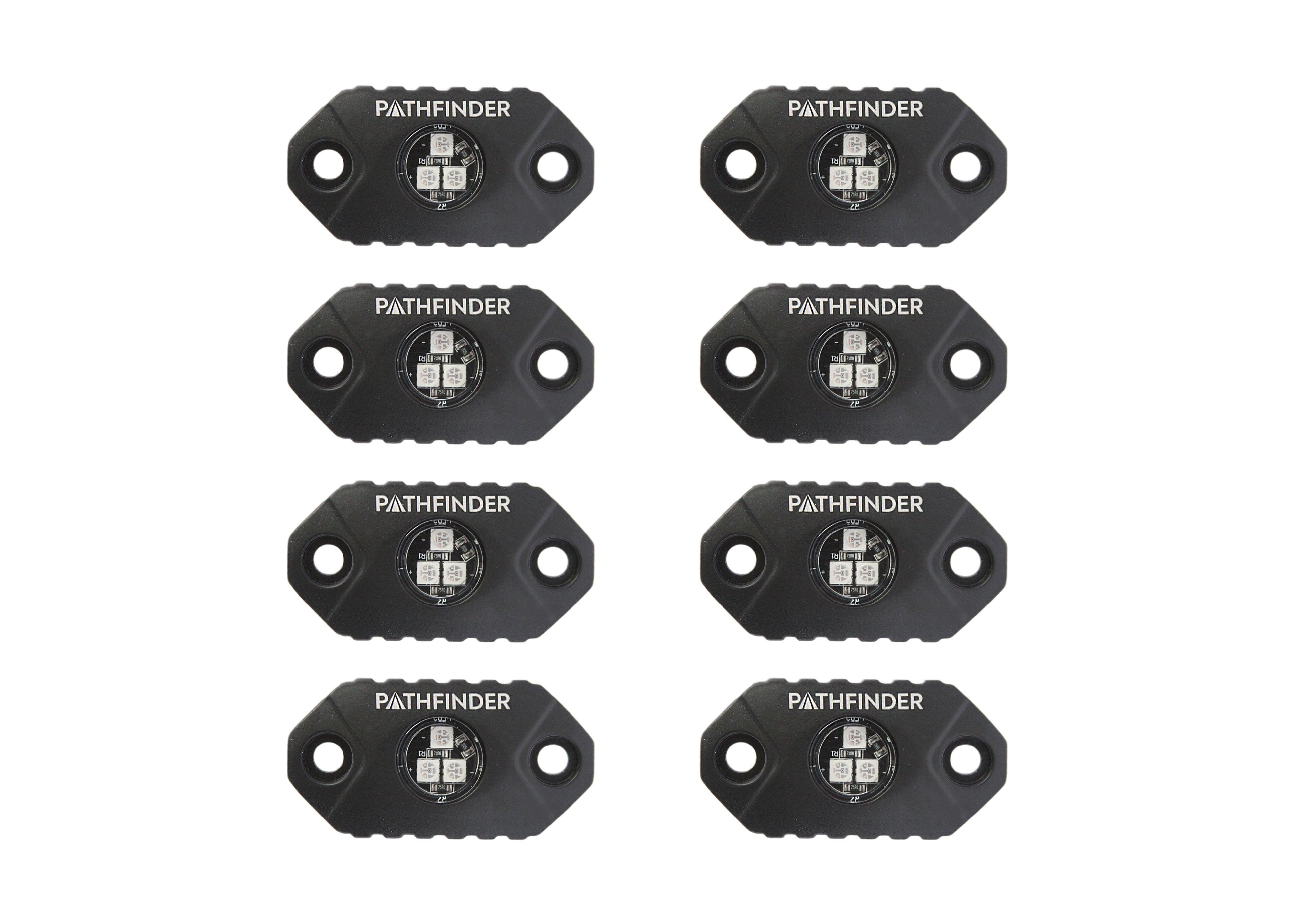 Pathfinder LED off road Rock Light kit set of 8 from Backwoods Adventure Mods 