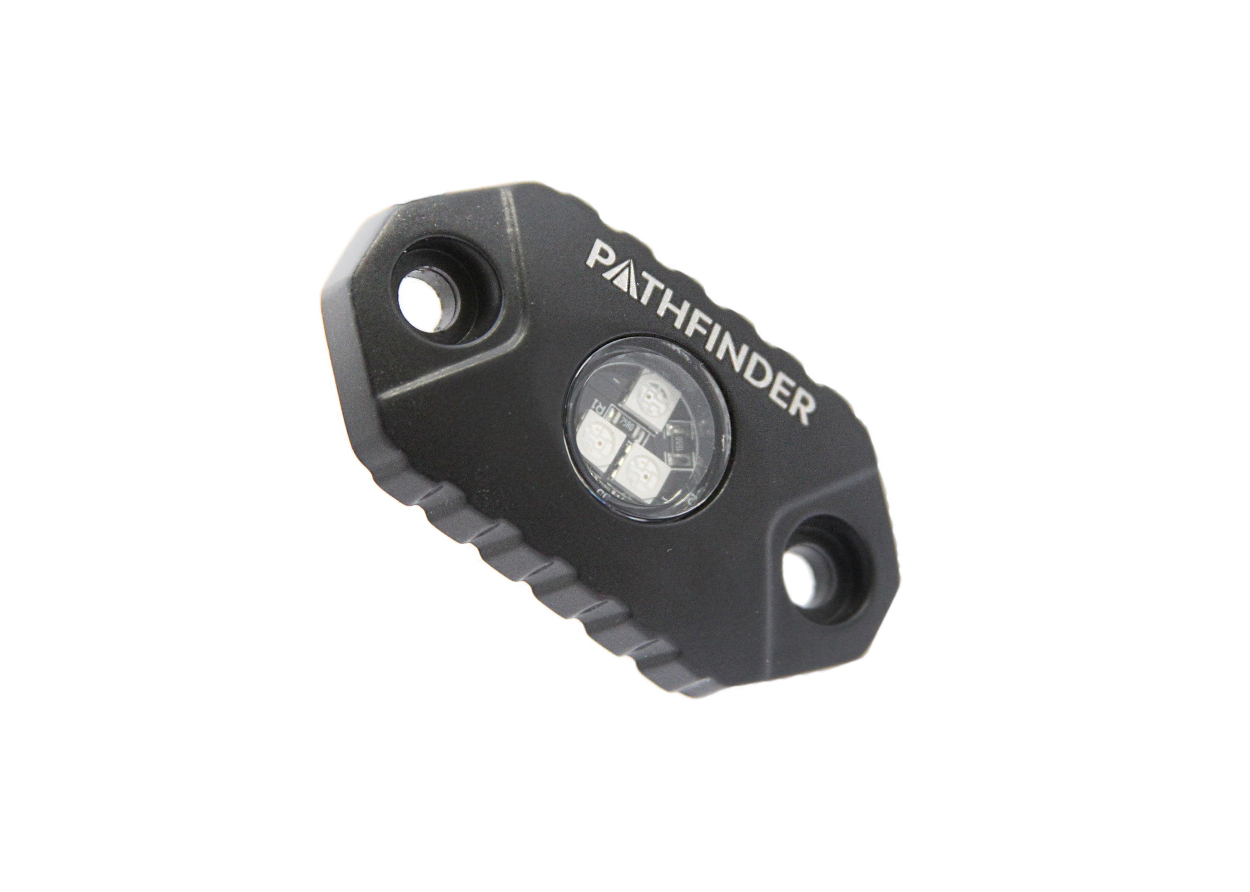 Detailed close-up of Pathfinder LED off road Rock Light from Backwoods Adventure Mods 