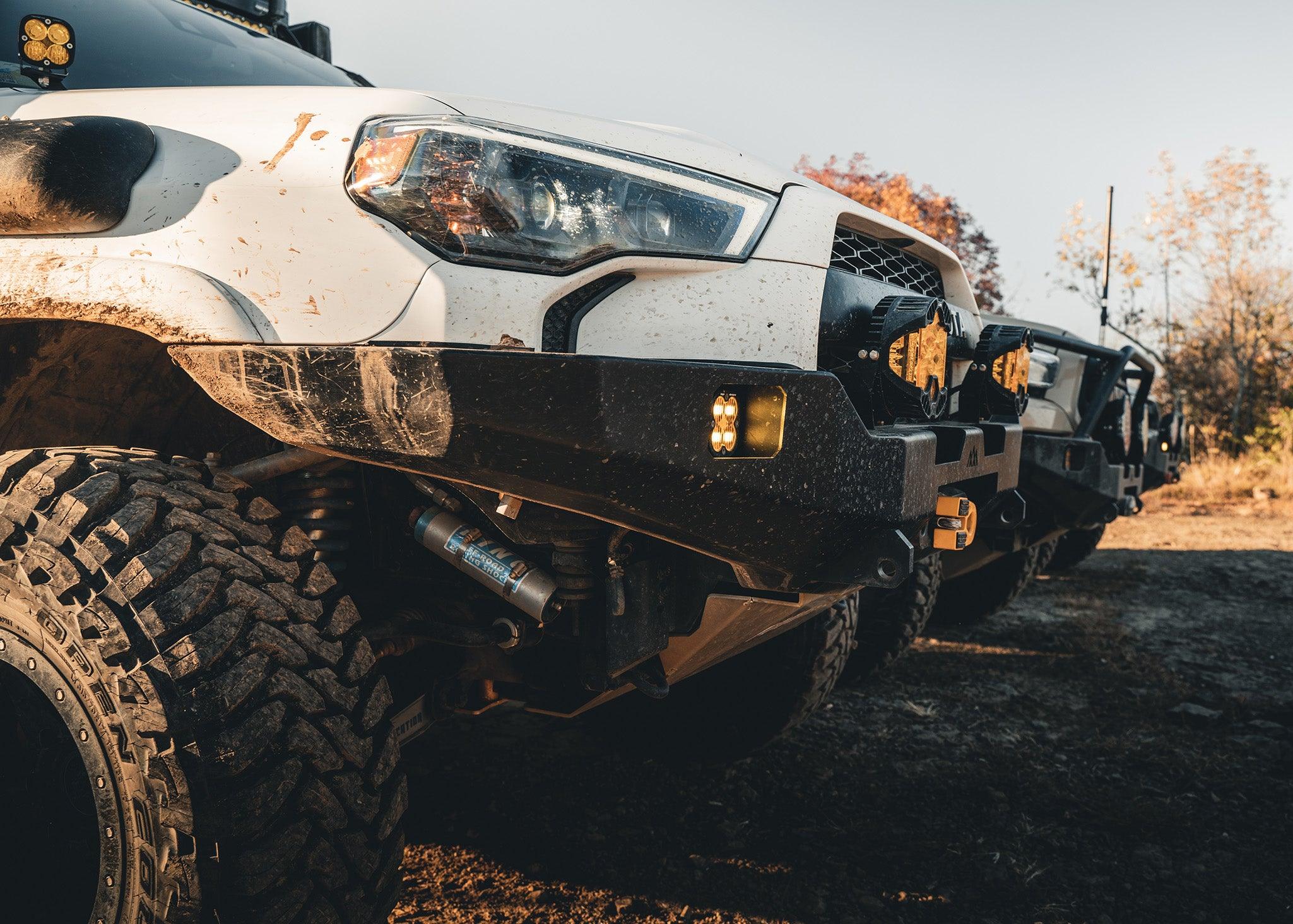 Image showing Backwoods Adventure Mods Hi-Lite Overland line of off road front bumpers for the 2014-2022 5th Gen Toyota 4Runner